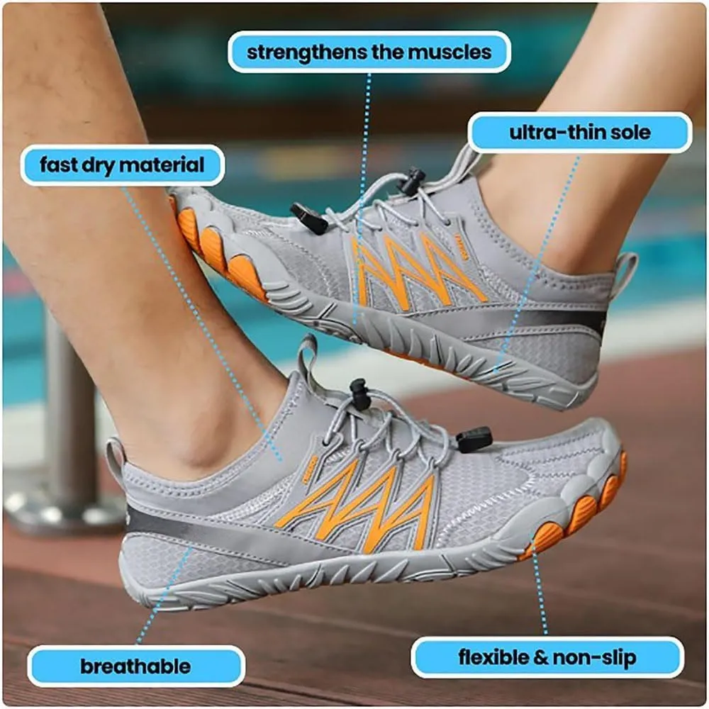 Zureto Grounded Footwear for Women Men with Neuropathy, Comfortable Lightweight Non-Slip Barefoot Shoes Hiking Shoes