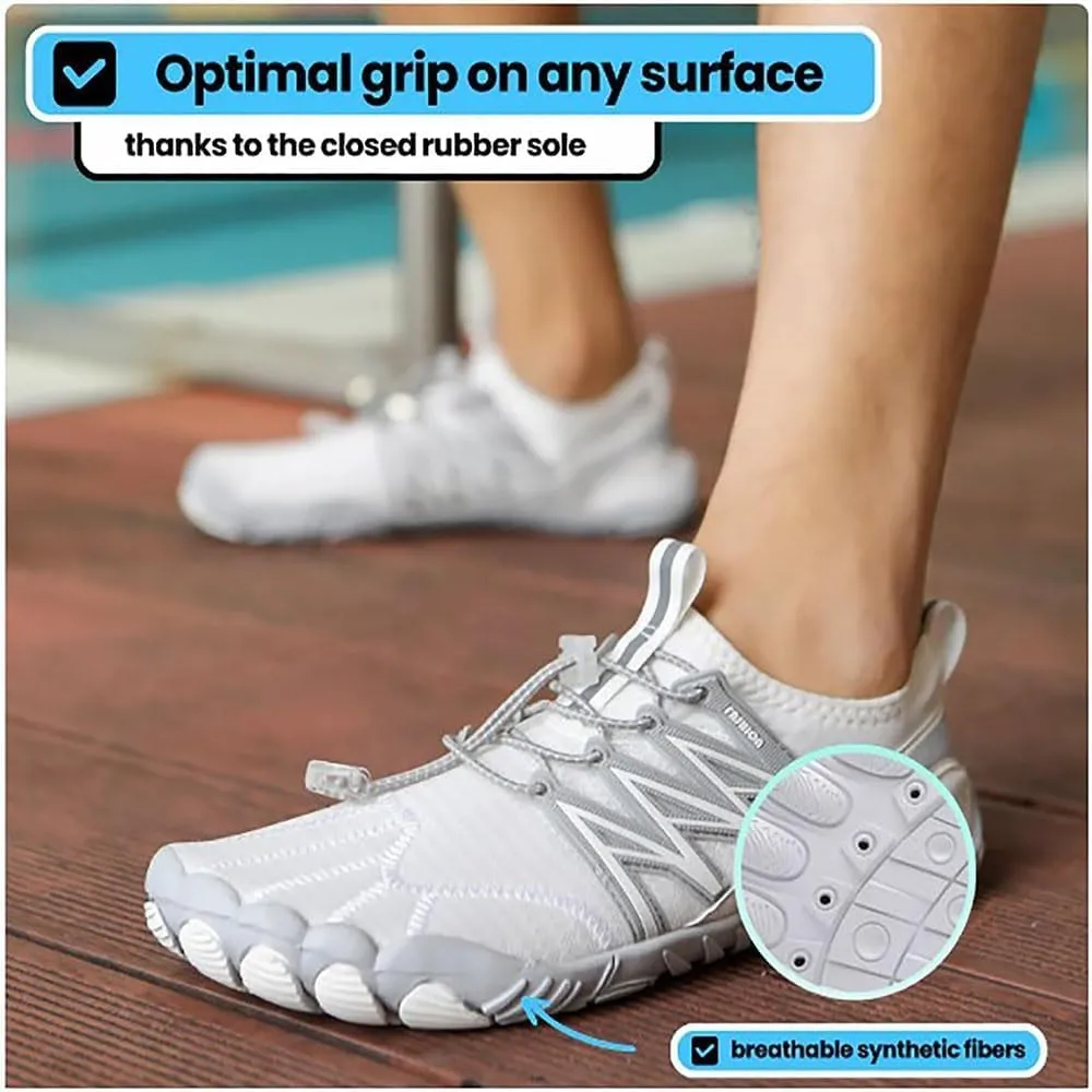 Zureto Grounded Footwear for Women Men with Neuropathy, Comfortable Lightweight Non-Slip Barefoot Shoes Hiking Shoes